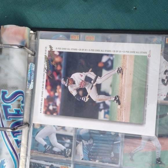 1994 o pee chee Baseball Card Binder withInsert Oversized Player Cards(1-25) - Picture 13 of 13